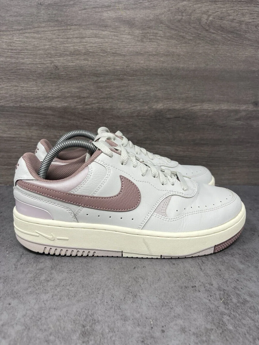 Nike Gamma Force Womens Size 9 Light Bone Smokey Mauve Platform DX9176-001